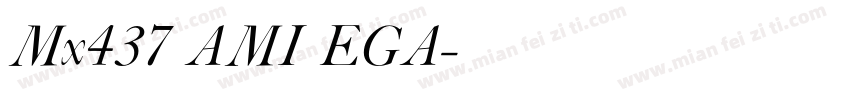 Mx437 AMI EGA字体转换